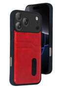 iPhone 17 Pro Max Leather Wallet Case with Card Slots Cover Phone Case