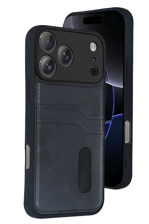 iPhone 17 Pro Max Leather Wallet Case with Card Slots Cover Phone Case